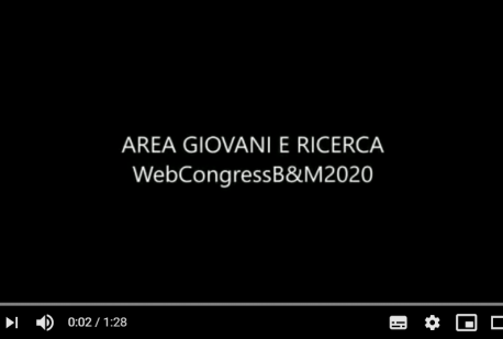 Area giovani e Ricerca Web Congress B&M 2020