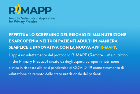 La nuova App R-MAP: effettua lo screening del rischio di malnutrizione e sarcopenia