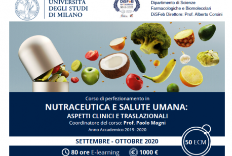 Corso di Perfezionamento in NUTRACEUTICA E SALUTE UMANA - Aspetti clinici e traslazionali