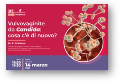 Webinar  “Vulvovaginite da Candida: cosa c’è di nuovo?”